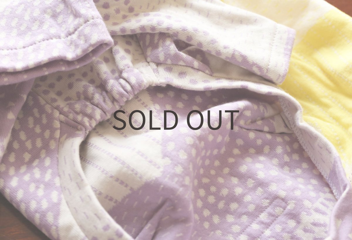 画像8: ドットと点線 - リバーシブル(ライラック)〜ネックなし、ノースリーブ、Mサイズまで (8)