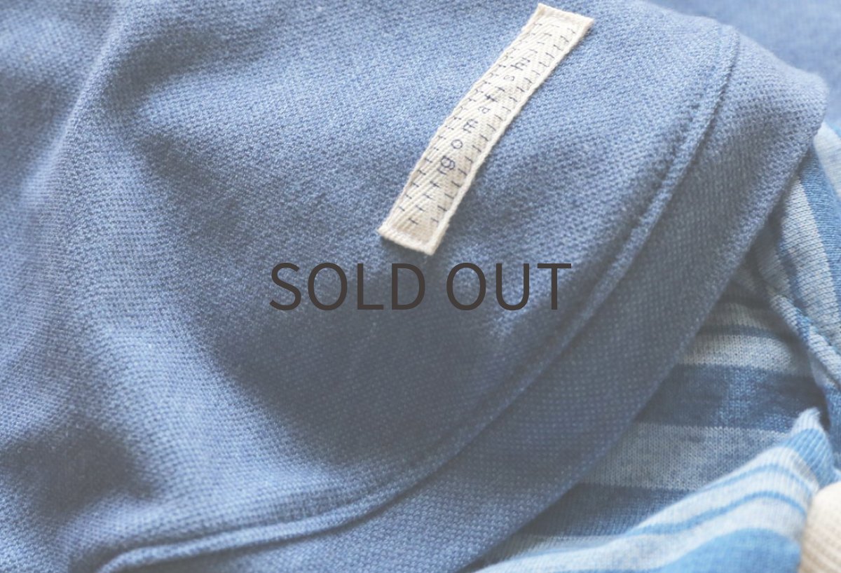 画像6: デニム風ニットのロンパース(ブルー) (6)