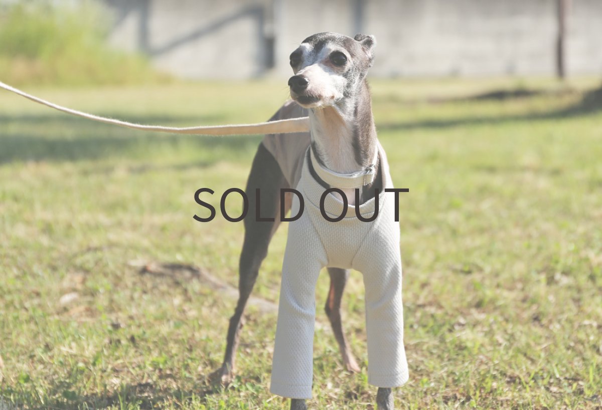 画像3: 綿麻サークルドット（薄小豆） (3)