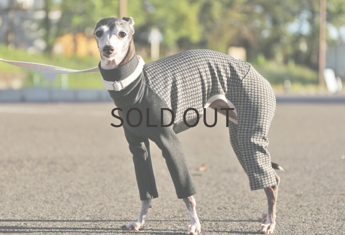 画像6: ヘリンボーンと千鳥格子（チャコール）〜サイズ限定 (6)