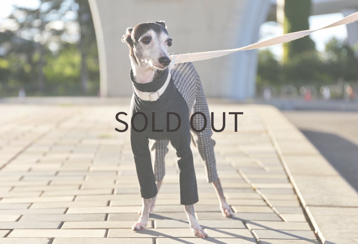 画像2: ヘリンボーンと千鳥格子（チャコール）〜サイズ限定 (2)