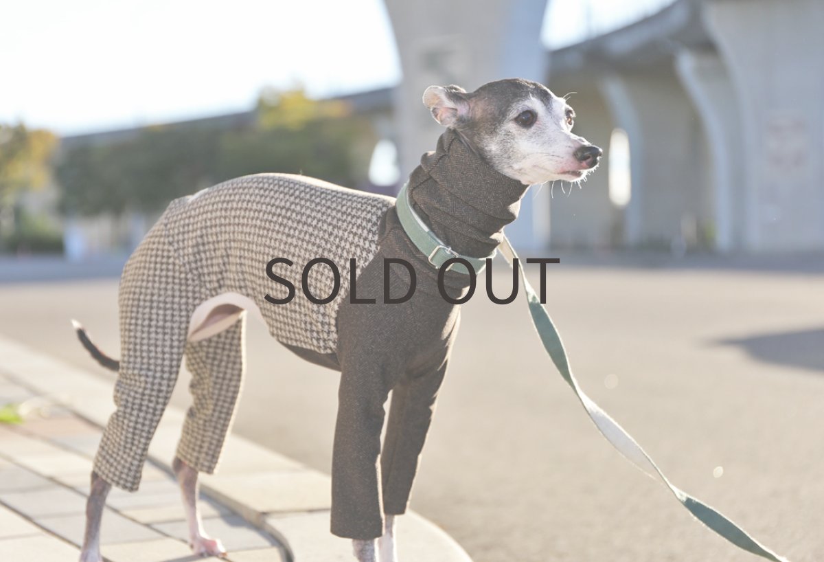 画像5: ヘリンボーンと千鳥格子（ブラウン）〜サイズ限定 (5)