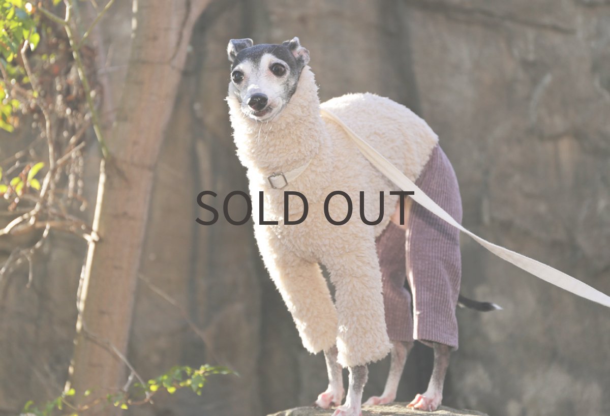 画像1: プードルボア+太畝コーデュロイ（スモーキーパープル）〜サイズ限定 (1)