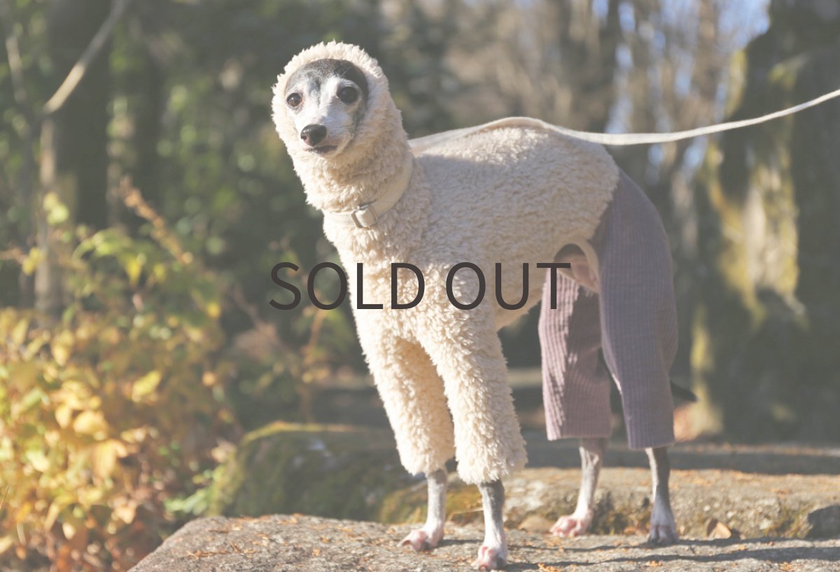 画像2: プードルボア+太畝コーデュロイ（スモーキーパープル）〜サイズ限定 (2)