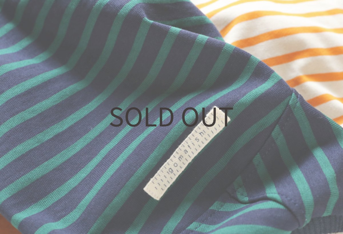 画像6: コットン100％のパターンボーダー（ネイビー） (6)