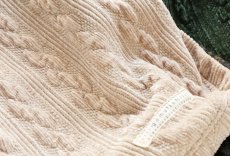 画像8: 縄編み起毛ジャガード+チェックパンツ（エクリュ） (8)