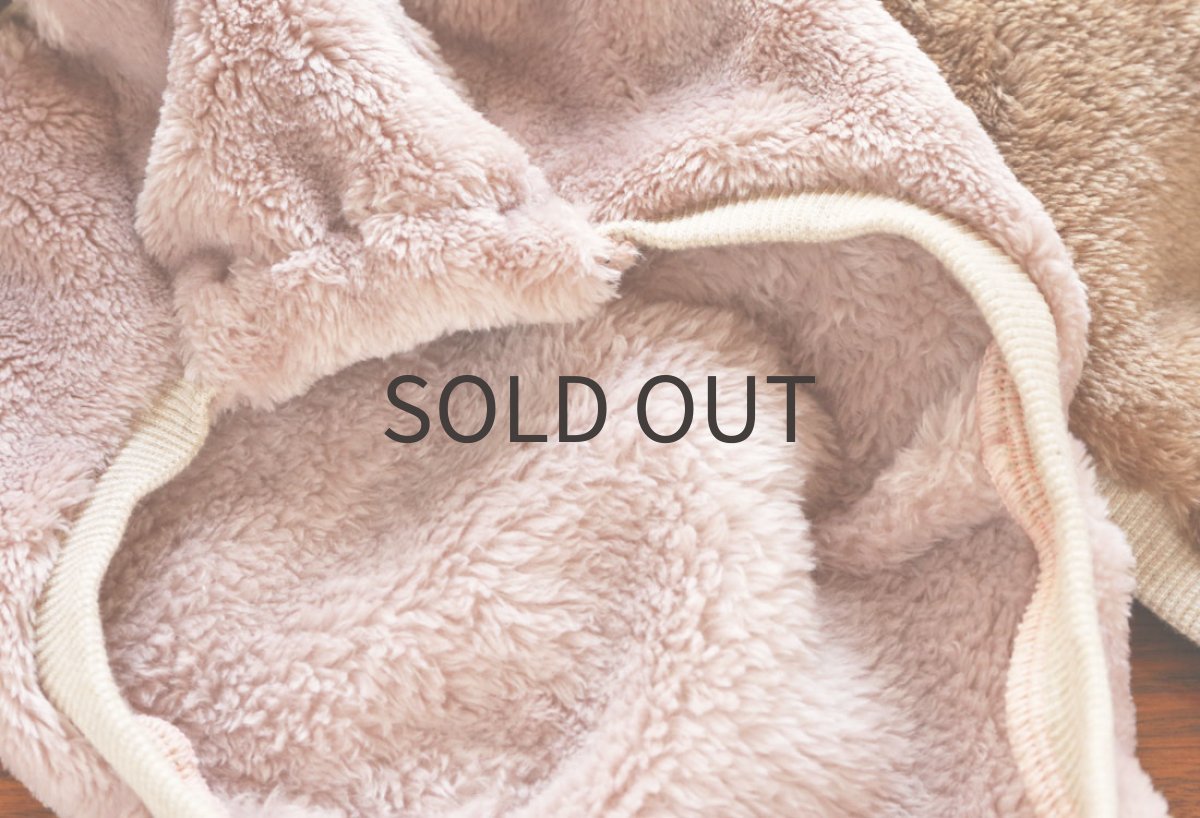 画像9: ふわふわボリュームの両面ファーフリース（ライラックミスト） (9)