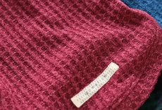 画像7: ワッフルニット+パイル起毛パンツ（ルビーレッド） (7)