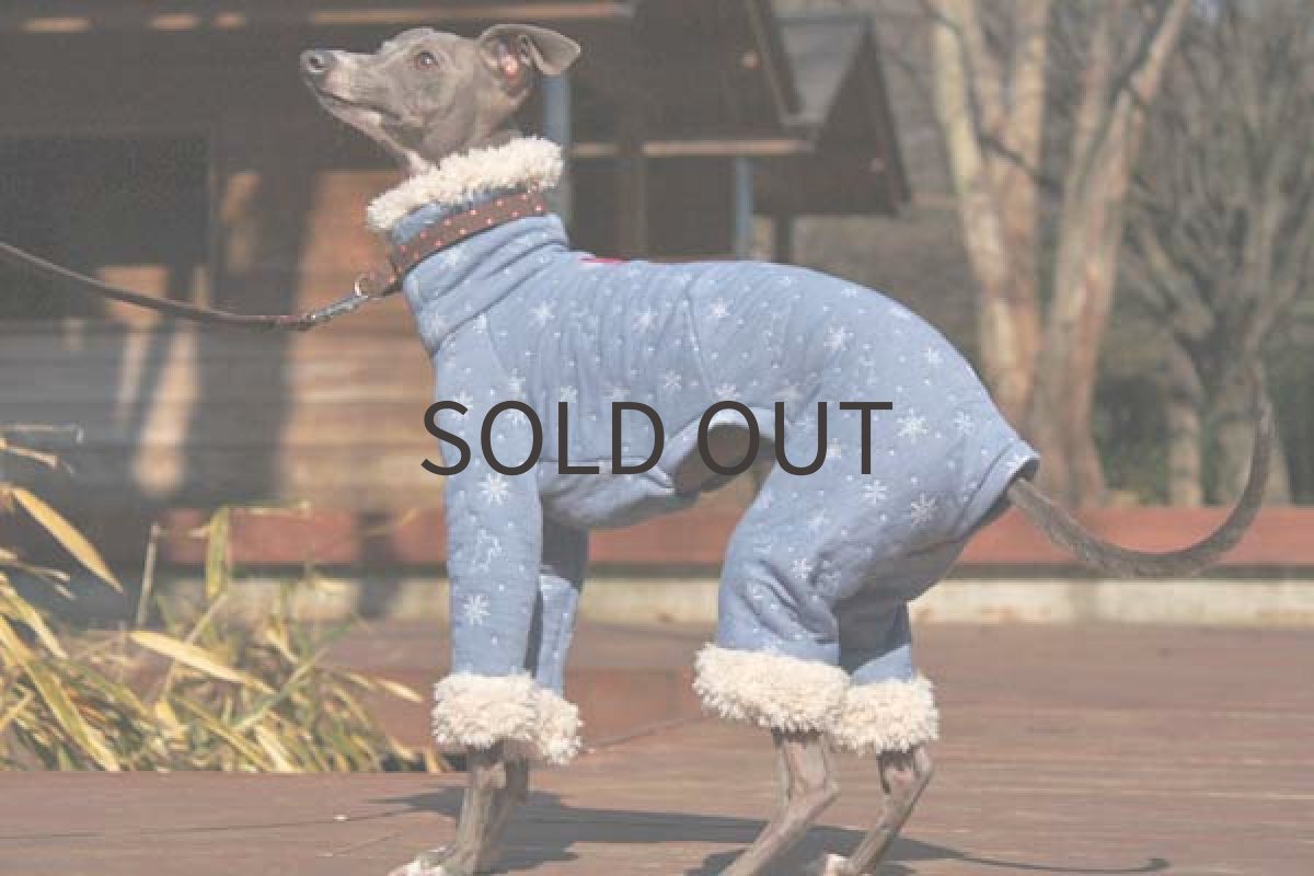 画像4: ゆきうさぎキルトニット（ブルーグレー） (4)